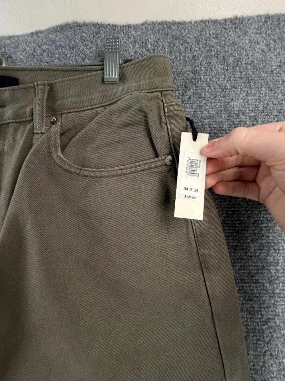 NWT Banana Republic Jeans Thick 34x34 Authentic Straight Fit $120 Heavy Cotton